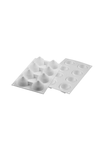 silikomart Silicone mold, Goutte, 8 cavities, Ø54 × 40mm, 55 ml