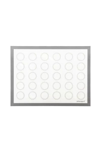 silikomart Non-stick silicone and fiberglass mat for macarons, 40x30 cm