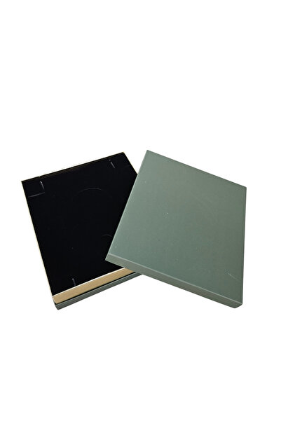 ÖZER KUTU Büyük Set Kutusu Karton Yeşil (18x21 Cm) (içi Süngerli)