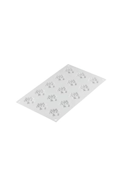 silikomart Silicone mold for single-portion cakes, Miel 8, 15 cavities, ø45 x 8 mm