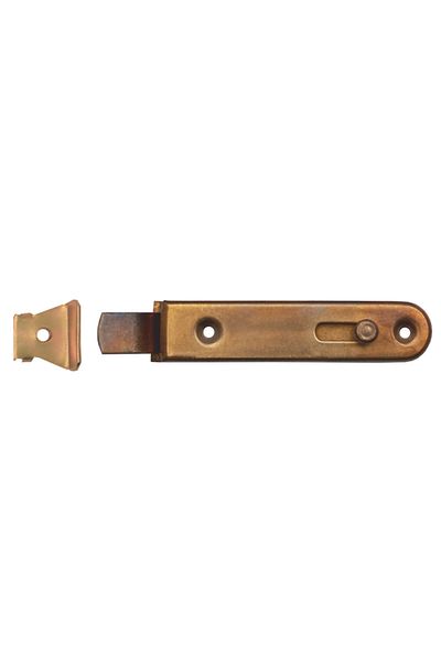 flores Wardrobe latch, brass color, 80 mm