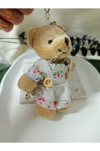 mos&more Teddy Bear Bag Ornament Accessory Keychain, Car Ornament, Bag Charm