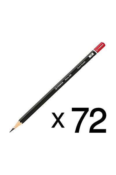 Stabilo Exam Grade Fine Line Coral Pencil with Jar Gift 72 Pcs 2B