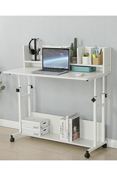 AGD Multi-Purpose Desk for Home and Office by AGD, Adjustable Height Computer Desk with Storage Shelves