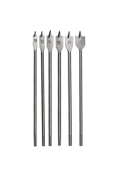 flores Wood router bit, 6 pcs /set, (10,12,16,18,20,25) x 300 mm