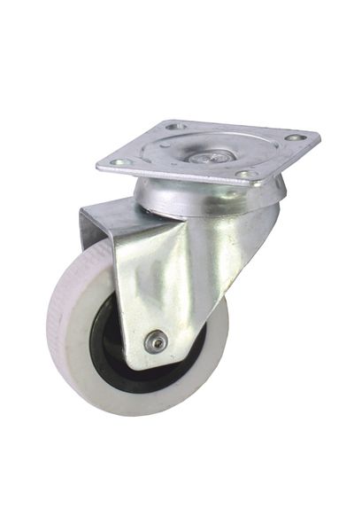 flores Furniture wheel with bearing, Ø 50 x 17 mm, plate 50 x 50 mm