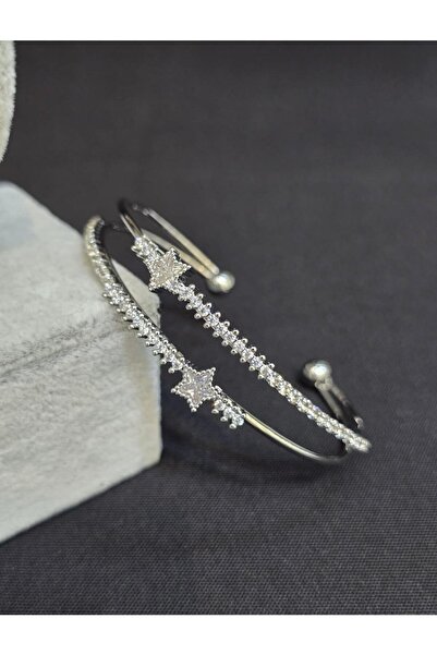 Vipfoni Yıldız Figürlü Suyolu Çelik Kadın Kelepçe Bileklik