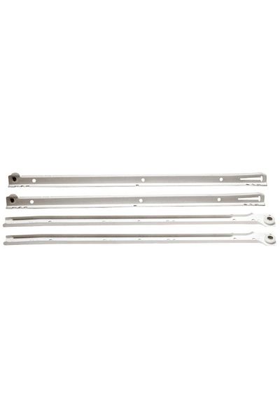 flores Drawer runner set with rollers, white, 250 mm