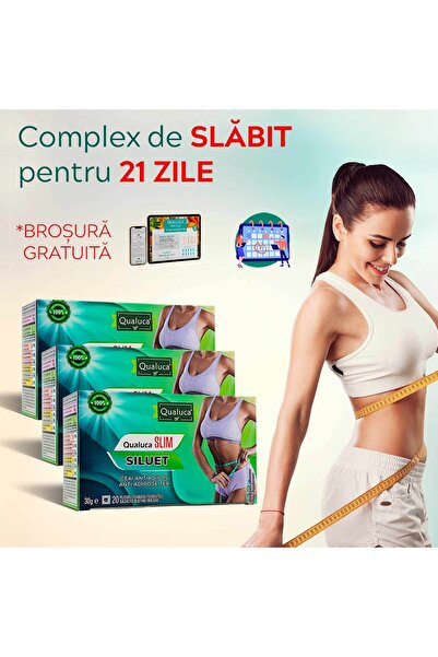 Qualuca Complex dea Slabit - 21 zile | Ceai Siluet | Set 3 cutii | 60 plicuri