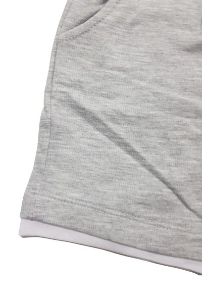 MK Mukko Kids Girls/Boys Seasonal Two Thread Gray Basic Shorts T-Shirt Bottom Top Set