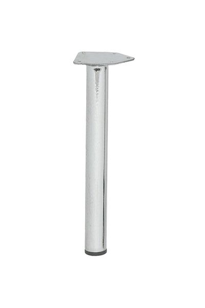 flores Large chrome table leg, 71 cm, 4 pcs / set