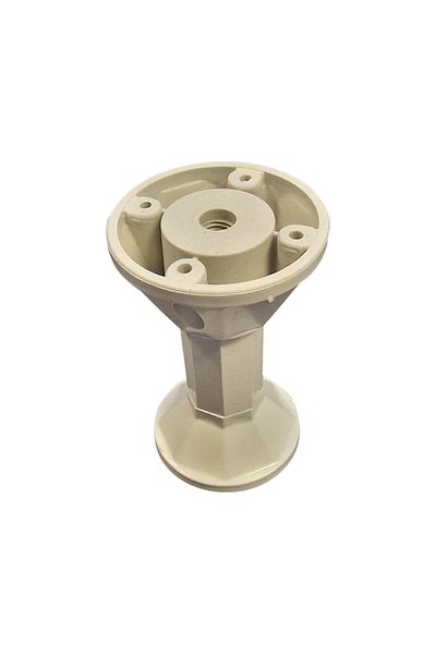 flores Adjustable furniture leg, plastic, gray, Collar, 96 mm, 100 pcs / set