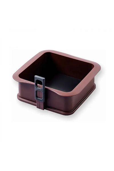 Lacor Forma din silicon patrata antiaderenta cu baza din sticla, 18x18 cm