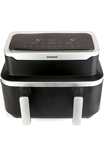 Heinner Friteuză cu aer dublu match&sinc HAF-DDB9BK26, 2600W, 9L, Negru