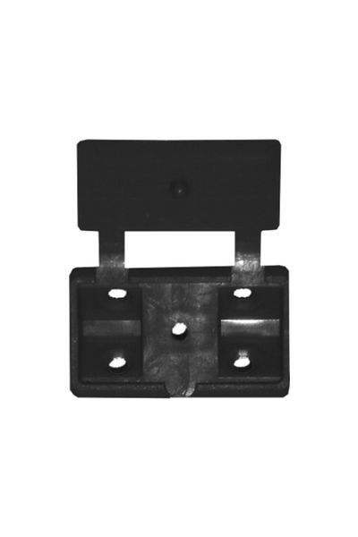 flores Plastic corner with cover for countertop attachment, black, 500 pcs / set