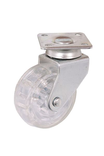 flores Furniture wheel, silicone coated, with bearing, 50 mm x 20 mm