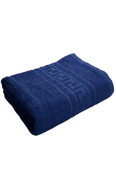 Kotonia Home Greek Border Jacquard bath towel, cotton, 500g/sqm blue, 50x90 cm