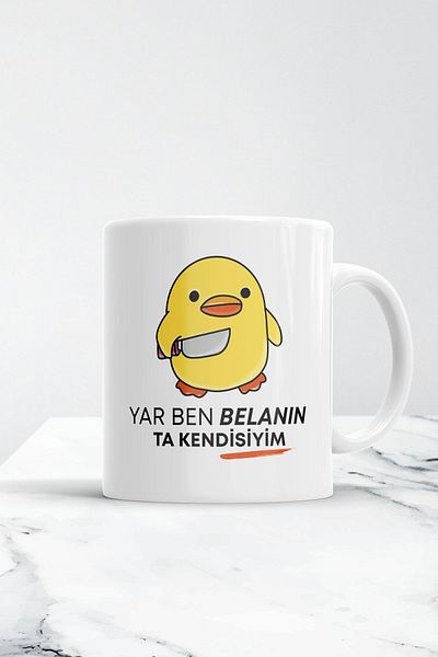 ÇELİKLER HEDİYE My Dear I Am Trouble Itself Printed Mug