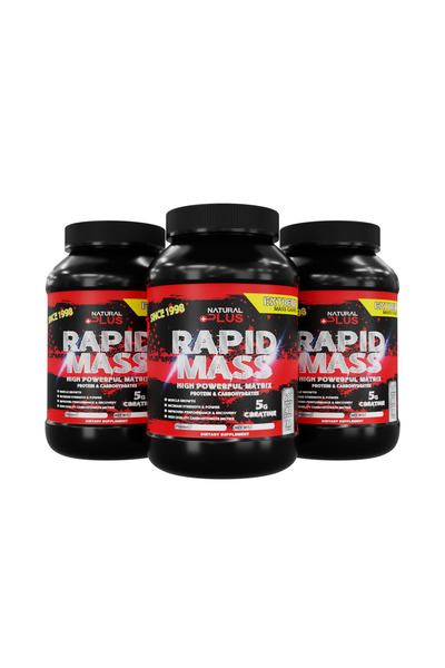 Natural Plus Rapid Mass 1kg, aroma ciocolata - Mass Gainer