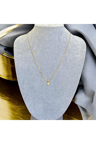 Yakemiyou 14K Gold Çelik Minimal Kalp Kolye