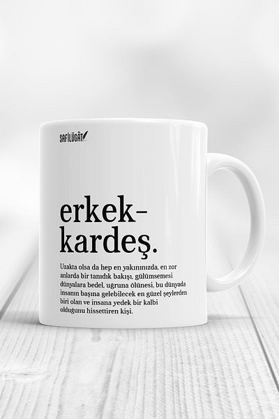 ÇELİKLER HEDİYE Brother Written Printed Mug