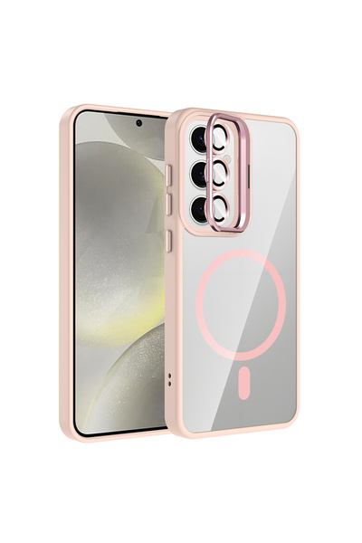 Rivor Galaxy S25 & Galaxy S24 Uyumlu Kılıf Standlı ve Kamera Lens Hediyeli Ma...