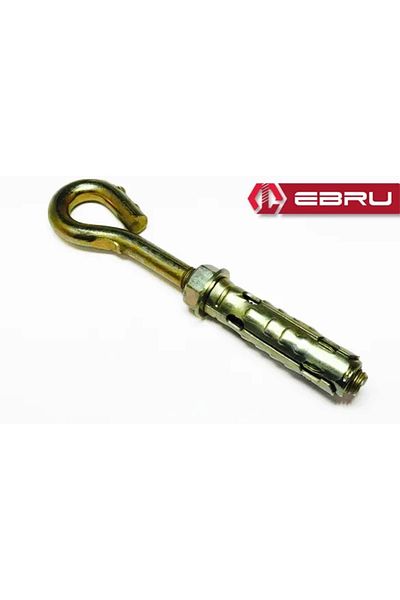 NEZADE STORE Bfs Closed Steel Dowel with Hook with Shirt M6 - 100 Pieces
