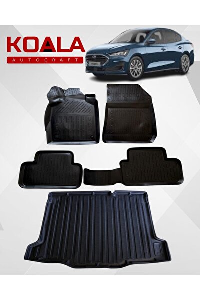 KoalaOtoTekstil Focus 5 Sedan İnce Stepne Bagaj (2018-2025) Ile Uyumlu - Araca Özel Paspas ve Bagaj Havuzu