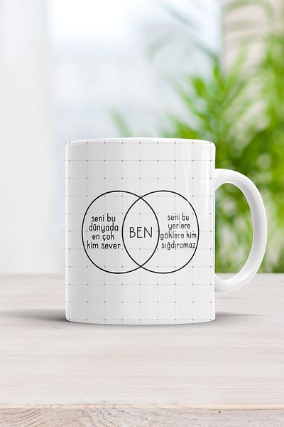 ÇELİKLER HEDİYE Who Do You Love Most in This World I Love Moto Printed Mug