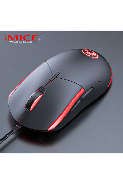 iMice Monozone Arkadan Aydınlatmalı 3200DPI Usb Oyun Faresi Kablolu E-Spor RG...