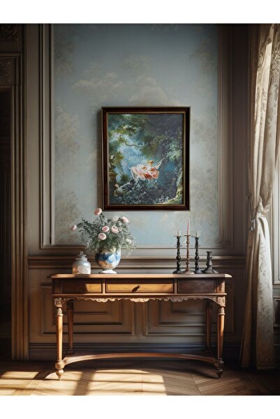 ART OF LEGACY Jean Honore Fragonard Salıncak (1767) Çerçeveli Klasik Vintage Duvar Tablo