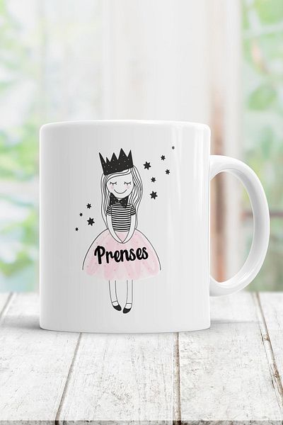 ÇELİKLER HEDİYE Princess Printed Mug