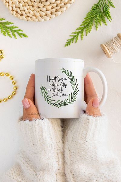 ÇELİKLER HEDİYE Life Sometimes Coffee Book Printed Mug