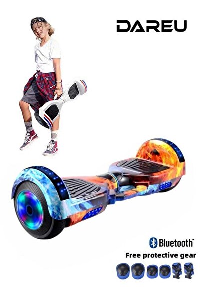 N2Y Smart Balance Board for Kids – Electric Self-Balancing Scooter with 7-inch Wheels, LED Lights, Blu