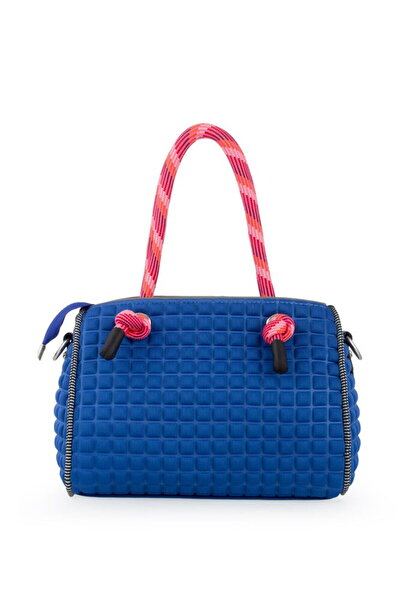 Bilik Deri Scuba Saks Blue Women's Handbag Speedy-M