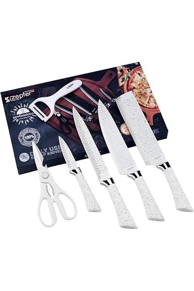 zepter Kitchen Knife Sets With Vegetables Pillar And Scissors