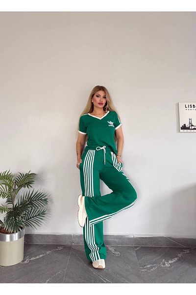 bonibon butikk Women's New Season Sporty High Quality Top and Bottom Set