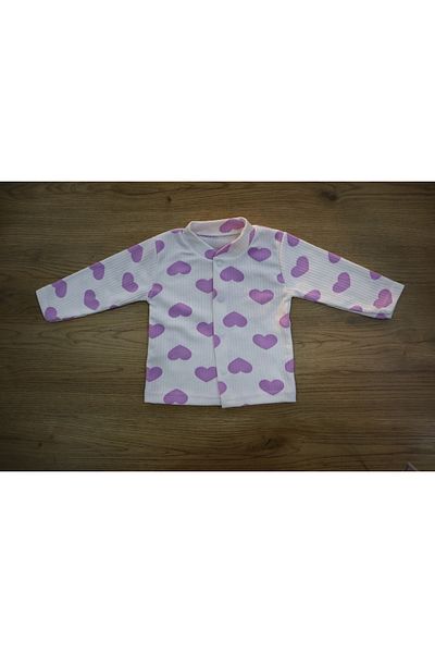 Vita Bella Luxe Baby Heart Detailed Booties and Hat Set