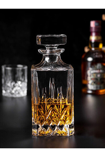 MADAME LUDA Chivas 5 Piece Whiskey-Vodka-Wine-Glass Flask (Karaf) Set. (4 Whisky Glasses+Caraf)