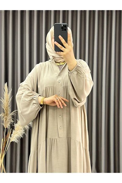 Saklı Butik Φόρεμα Dm Life Bohemian με μισό κουμπί