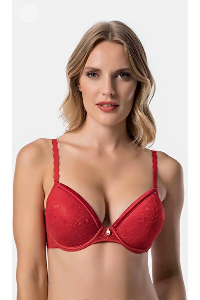 ENDAMIM Lace Bra with Padding Support - 7003