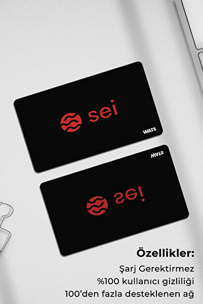 WATSWALLET Baskılı 3 Cards Set Kripto Donanım Cüzdanı (3 PLASTİK KART)