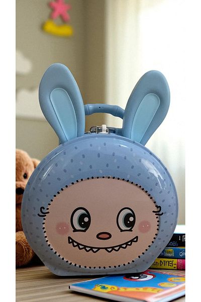 MİLAYS LİFE HOME COLLECTİON Cute Metal Lobubu Piggy Bank with Lock Protection