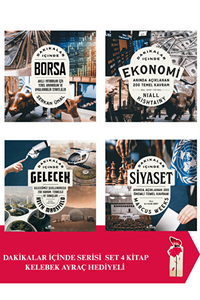 Kronik Kitap Dakikalar İçinde Ekonomi - Borsa - Gelecek - Sİyaset 4 Kitap Set...