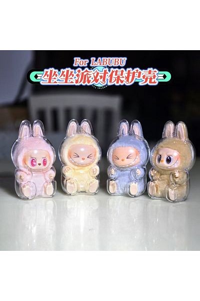 victiny V 1 Labubu Doll Protector Cover V 2 Labubu Case Acrylic PVC