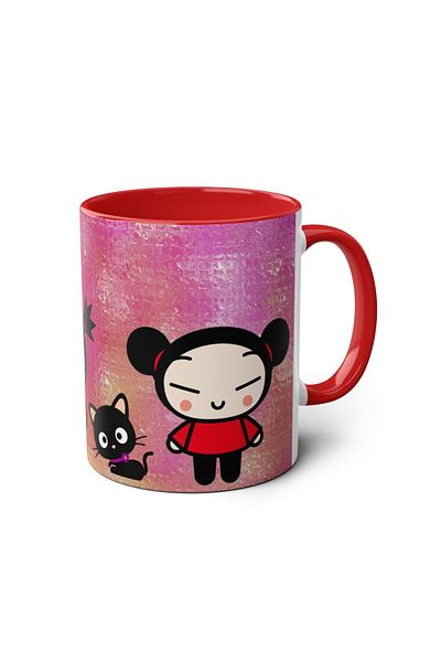 DUBLEMETRE Cute Characters Printed Mug