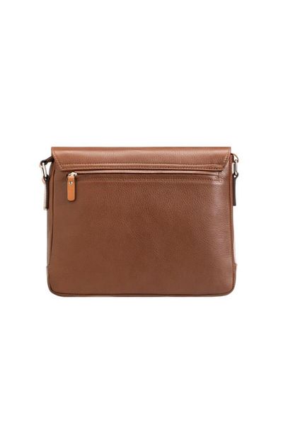 Grande Genuine Leather Men's Messenger Bag Grazy Taba 4253