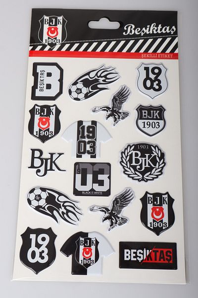 Beşiktaş Licensed 3D Shaped Sticker/Sticker with Dekomus