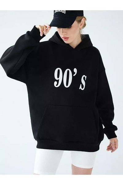 Kalic Studio Cupla Unisex 90's Sweatshirt Black