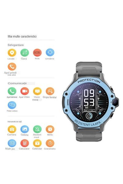 BSG TECH Smart Watch GPS For Children With Phone, 1.38 Inch, Android/ios, 4G Lte, 670mAh, Video Call, HD, W